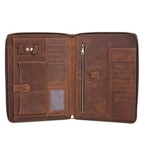 Luxury Vintage Handmade Custom Genuine Leather Eco-Friendly Business File <b>Folder</b> <b>A4</b> Document Work Resume Stylish Portfolio Gift - Product Image 2