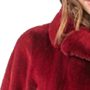 Parka en fourrure de renard pour femme, à capuche, longue, épaisse, chaude, hiver, col montant, manches longues, fermeture éclair, séchage rapide, col amovible, couleur unie - Product Image 2