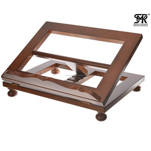 Support de lecture portable en bois fait main, écologique, réglable et pliable pour Coran, Bible, livre de cuisine, ordinateur portable et bureau - Product Image 5