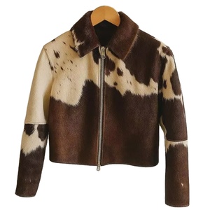 Veste en cuir d'agneau véritable pour femmes, fabriquée aux États-Unis |   Style universitaire pour motards |   Vestes personnalisées imperméables de qualité supérieure pour l'automne, vente en gros - Product Image 1