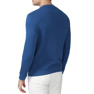 Sudadera de Cuello Redondo para Hombre 2026, Color Sólido, Corte Holgado, Tejida, Informal, Invierno, Azul, Manga Larga, Digital, Ecológica - Product Image 2