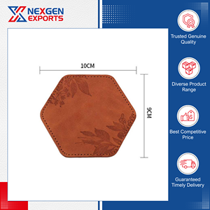 Wholesale Supplier of Outstanding Quality Highly Durable Octagonal Shape PU Leather <b>Table</b> Mat Coaster for Home Furnishing Use - Product Image 6