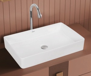 hot sell counter top basin ceramic or porcelain wash sink wholesale popular above counter basin 395X630X120mm SIZE - Product Image 3
