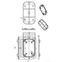 Boîtier mural en plastique ABS OEM IP54 pour routeur WiFi avec impression sérigraphique et gravure laser