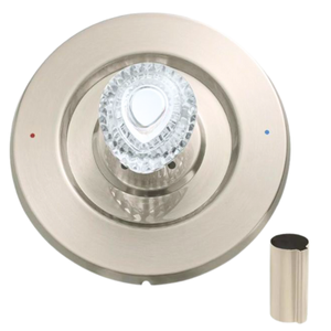 Kit de finition de douche RKB0010 en laiton nickel satiné, traditionnel, à montage mural, pour salle de bain - Product Image 1