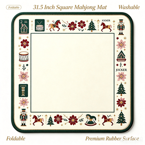 Tapete de Mahjong Plegable Moderno de 31.5 Pulgadas Cuadradas, Hecho de PU con Acabado Exquisito, Cantidad Mínima de Pedido Es de Una Pieza - Product Image 1
