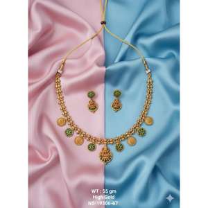 ชุดสร้อยคอทองคำดีไซน์เนอร์สุดหรู สไตล์ราชวัฒน์แบบดั้งเดิม เครื่องประดับเจ้าสาวสุดสง่างาม สร้อยคอสไตล์ชาติพันธุ์สำหรับผู้หญิง คอลเลคชั่นงานแต่งงาน - Product Image 2