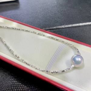 Collar de Cadena con Colgante de Perla Única, Estilo Edison, Colección Verano 2025, Versátil, Favorito de las Celebridades de Internet - Product Image 3