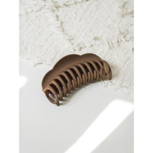 Molletta per capelli marrone grande opaca - Product Image 1