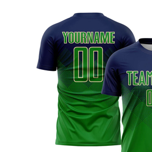 Maillot de football personnalisé pour homme, maillot de foot à manches courtes, léger, respirant, écologique, séchage rapide, 100% coton, vêtements de sport - Product Image 2