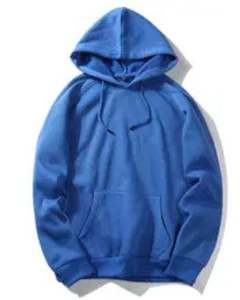 เสื้อฮู้ดผู้ชายสีพื้น แขนยาว ผ้าฝ้ายฟลีซ 100% ใส่ได้ในฤดูใบไม้ร่วง - Product Image 5