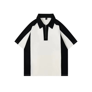 Polo en coton 100% bleu pour femmes, design personnalisé de haute qualité, t-shirt pour femmes en coton de haute qualité, impression de logo personnalisée, t-shirt OEM - Product Image 1