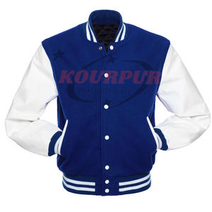 Chaqueta Varsity de Alta Calidad para Hombre con Mangas de Cuero en Diferentes Colores, Sudadera Altamente Recomendada a Precio de Mayoreo - Product Image 5