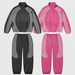 Custom Plus Size Windbreaker Tracksuit Men Nylon Jacket And <b>Pants</b> Breathable Sports Suit Wholesale OEM - Product Image 6