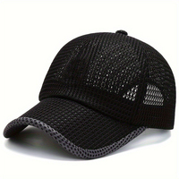 Casquette de baseball unisexe à 6 panneaux, couleur unie, fermeture arrière réglable avec boucle métallique, tissu en toile respirant et imperméable, style décontracté