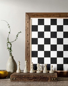 Ensemble d'échecs de luxe en bois de haute qualité, écologique, léger, au design moderne, fait main, pour salon, fabrication artisanale - Product Image 6