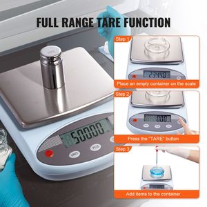 Bilancia Elettronica da Laboratorio ad Alta Precisione 2000g x 0.01g |   Conversione di 13 unità |   Attrezzature per Laboratori Scientifici - Product Image 6