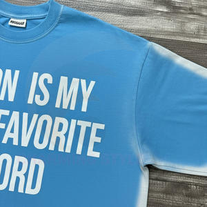 Camiseta Gráfica Oversize de Algodón 100% con Lavado Ácido Estilo Gótico Vintage para Hombre, Venta al por Mayor, Diseño Desgastado Streetwear - Product Image 5