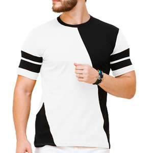 T-shirt en jersey pour homme, taille plus, manches courtes, col rond, tricoté, décontracté, 100% laine mérinos, écologique - Product Image 1