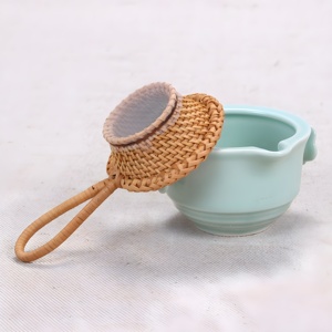 Wicker <b>Infuser</b> Colander Traditional <b>Tea</b>-making Tool Home Brew Accessories Eco Friendly Rattan Strainers for Loose <b>Tea</b> - Product Image 5