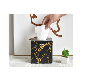 ที่ใส่กระดาษทิชชูเรซิ่นอีพ็อกซี่ ที่ใส่กระดาษเช็ดปากเรซิ่นอีพ็อกซี่สำหรับร้านอาหาร กล่องใส่กระดาษทิชชู ที่ใส่กระดาษทิชชูเรซิ่นลายดอกไม้ - Product Image 6