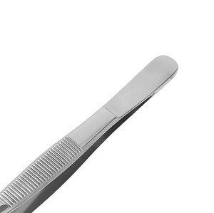 Pince chirurgicale à tissus en acier inoxydable de haute qualité, droite ou dentée, pour pansements et éclats, à action manuelle - Product Image 2