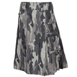 Kilt Escocés Moderno Color Gris Camuflaje para Hombre, Estilo Highlanders - Product Image 3