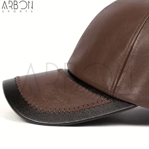With Best Supplier Good Selling Made In Pakistan In Wholesale Price Adults Wear Street Wear Fashion Sports Leather Caps - Product Image 6