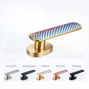 Juego de Manijas de Embutir Hi-Safe Premium |   Acabado Negro Grafito Antiguo SS |   Manija de Puerta Moderna |   Herrajes de Lujo para el Hogar y la Oficina - Product Image 5