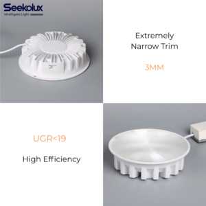 Plafonnier LED COB anti-éblouissement moderne IP44 9W 15W 24W Haut Lumen RA90 Découpe 75mm 90mm Aluminium Plafonnier LED moderne pour intérieur - Product Image 2