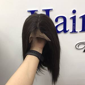 Perruque vierge vietnamienne droite en cheveux humains bruts avec styles de vague profonde et de vague naturelle Couleur de dentelle transparente - Product Image 5