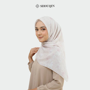 Shouqin Ayliz Elegant Anti-Wrinkle Printed Floral <b>Square</b> Voal Scarf Laser Cut Muslim Women Headwear <b>Hijab</b> Wholesale - Product Image 4
