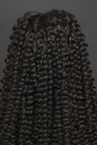 มัดผมมนุษย์หยักศกแบบลอนลึกพร้อมแผ่นปิดด้านหน้าขนาด13*4 - Product Image 4