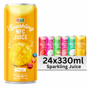 Bebida de jugo de mango espumoso 330ml OEM etiqueta privada muestra gratis - Product Image 1