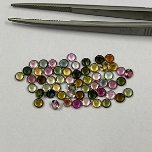 Piedra de Turmalina Natural Multicolor de 2mm, 4mm, 6mm, Corte Brillante Redondo Facetado, Gema Semipreciosa Suelta, Todos los Tamaños Personalizados Disponibles - Product Image 3