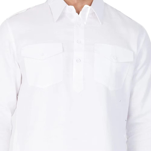 Élégant shalwar kameez blanc pour homme, vêtements islamiques tendance pour homme, design brodé, kameez de qualité, robe ethnique - Product Image 6