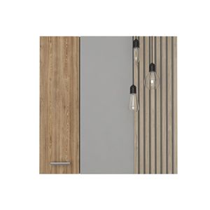 Single-Door <b>Pine</b> Bathroom <b>Shelves</b> Sines Medicine Cabinet with Four Internal <b>Shelves</b> - Product Image 2