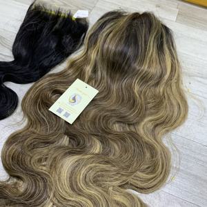 Perruques en cheveux humains naturels noirs et mèches ondulées, avec closure HD suisse 5x5, livraison rapide, pour femme noire - Product Image 2