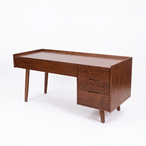 Escritorio de Oficina Moderno de Mediados de Siglo, de Madera de Roble Macizo de Lujo, con Cajón de Almacenamiento, Independiente, con 3 Años de Garantía, para Oficina en Casa - Product Image 6