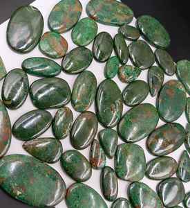 Lote al por mayor de cabujones de crisocola natural en forma de pera, ovalados y triangulares |   Piedras Preciosas Sueltas Verdes de Rajasthan |   Fabricación de Joyas ARTS JEWELS - Product Image 4