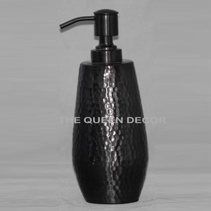 Flacon pompe rond en acier inoxydable brillant argenté pour savon liquide et distributeur de savon en bois étanche - Product Image 5