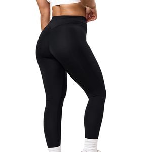 Black Mesh Panel Legging Women High Waist Compression Yoga Pants Breathable Workout <b>Tights</b> Stretch Fitness Activewear Gym Wear - Product Image 6