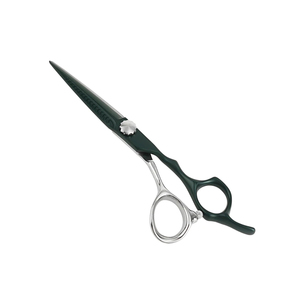 Ciseaux de barbier professionnels pour usage domestique et en salon, avec repose-doigts fixe, ciseaux de salon de coiffure pour la beauté - Product Image 1