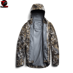 Veste de chasse à capuche imprimée camouflage numérique de qualité supérieure, imperméable, coupe-vent, légère, en softshell, mélange de coton, pour l'hiver - Product Image 2