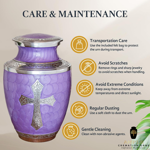 Silver Purple Aluminum Cremation Urn <b>for</b> Human <b>Ashes</b> Adult Memorial Decoration Custom Engraved Keepsake <b>Ashes</b> Container 220 - Product Image 5