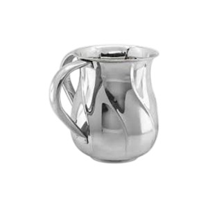 Taza de Lavado de Acero Inoxidable con Asa Esculpida de Alta Calidad, Elegante Recipiente Ritual Decorativo - Product Image 3