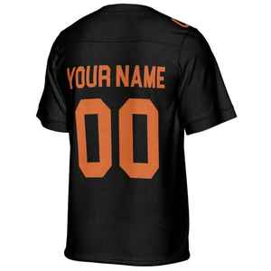 Custom Maroon Gold American Football Jersey V-Neck Short Sleeve Mesh Breathable 100% Polyester Sublimated Print Team <b>Name</b> Sets - Product Image 2