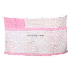 Indian Kantha Throw 100% Cotton Hand Block Boohoo Indian Reversible Hand Stitched Heavy Throw Old Sari Blanket Patch Work Heavy - Product Image 5