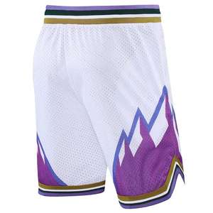 Pantalones Cortos de Baloncesto Sublimados Personalizados para Hombre, de Secado Rápido, Tejido de Malla, Pierna Ancha, con Logotipo de Equipo Personalizado - Product Image 5