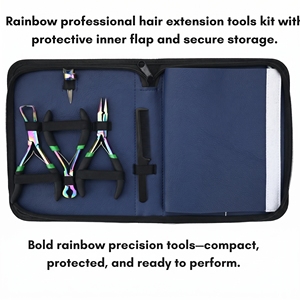 Kit professionnel de pinces pour extensions capillaires Microlink, outil d'ouverture et de fermeture de micro-perles, coupe-keratine, outils de coiffage de précision - Product Image 3